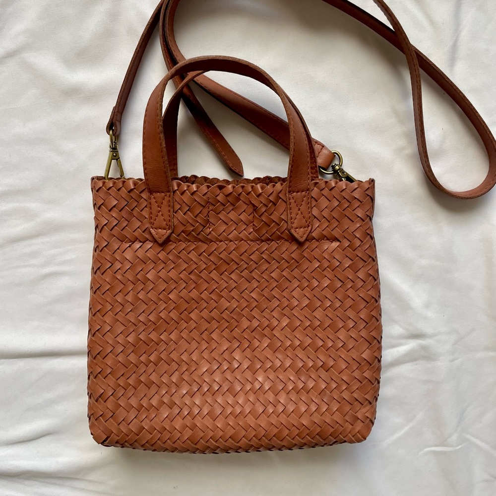 The Small Transport Crossbody: Woven Leather Edition